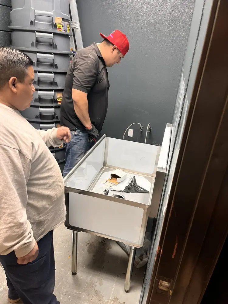 Commercial plumbing and sink installation in Bullard